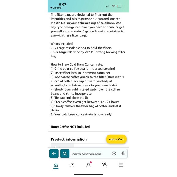 Cold Brew coffee filters - Picture 10 of 11